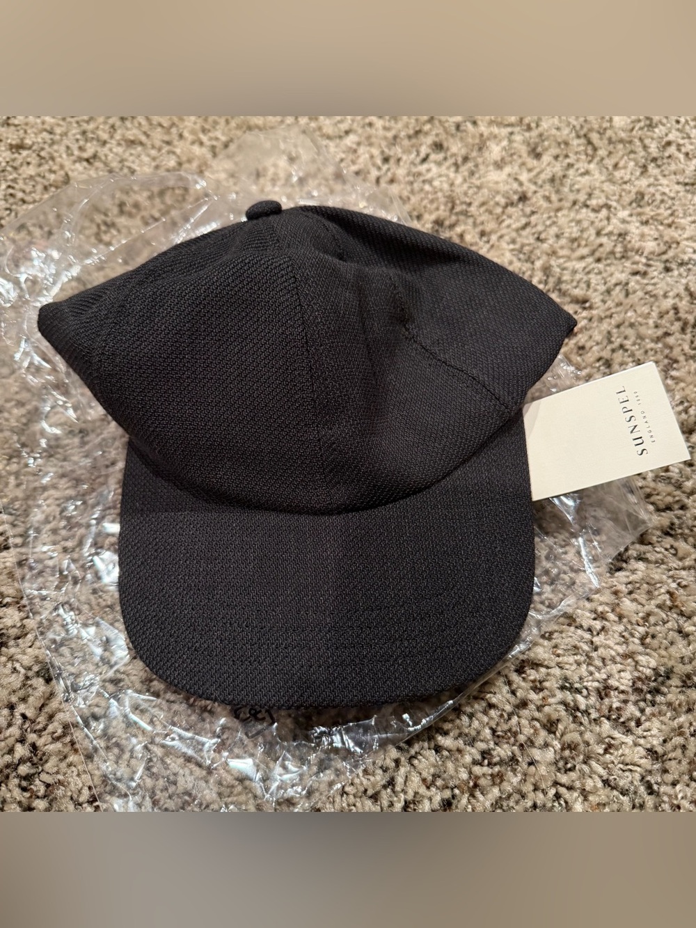 Sunspel NEW Textured Wool Cap